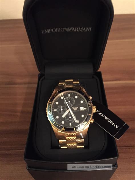 armani gold watch replica|armani gold watches for men.